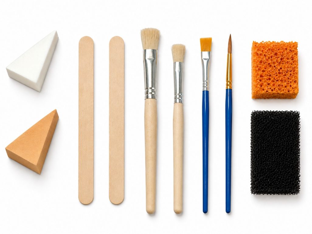 Simulation makeup tools and applicators