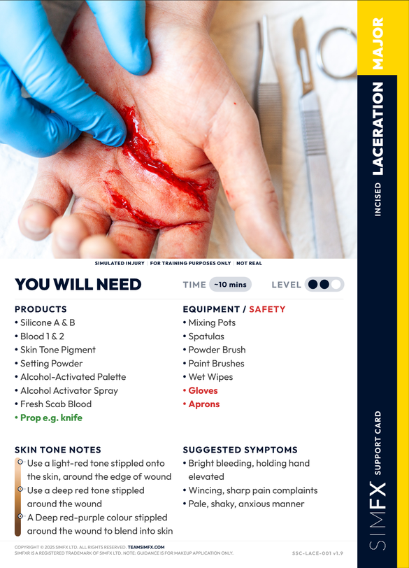 Major, Laceration